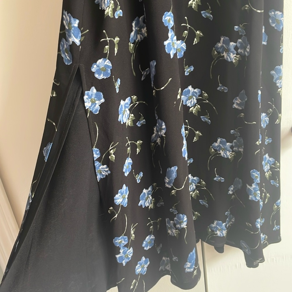 Reformation Blue and Black Spaghetti Strap Midi Sundress - Picture 5 of 7